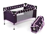 Bayer Chic 2000 652 71 Reisebett, Puppenbett für Puppen bis 50 cm, Stars lila