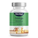 Ginkgo Biloba 6000mg - 365 vegane Tabletten hochdosiert - 24% Flavonoglykoside + 6% Terpenlactone - Premium Ginkgo-Biloba 50:1 Extrakt - Laborgeprüft ohne Zusätze in Deutschland hergestellt