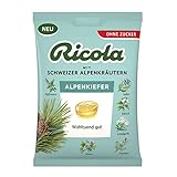 Ricola Alpenkiefer Exklusiv auf Amazon, Schweizer Kräuterbonbon, 1 x 75g Beutel, ohne Zucker, Wohltuend gut