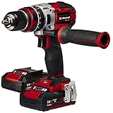 Einhell Akkuschrauber TE-CD 18 Li-i Brushless Power X-Change ( Li-Ion, 18 V, 2 Gang, mit Schlagfunktion, 60 Nm, LED Licht, Koffer, inkl. 2 x 2,0 Ah Akku und Ladegerät)