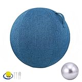 ABIAL Sitzball Stuhl Pilates Übung Yoga Ball Selbststehend Ergonomische Haltung aktivierender Balance Ball mit Griffabdeckung und Pumpe