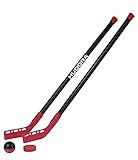 HUDORA Street Hockey-Set Junior - 2 Street-Hockeyschläger + 1 Hockey-Ball + 1 Hockey-Puk - 76121