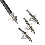 Milaem 6 Stück 100 Grain Pfeilspitzen Jagdspitzen mit 3 Klingen Broadheads für Carbonpfeile Armbrust Bogenschießen Bogenjagd