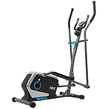 ISE Crosstrainer Ellipsentrainer für Zuhause Ellipsen Ergometer Elliptisch Heimtrainer mit Schwungmasse,8 Widerstandsstufen, Max. 120KG, SY-9801