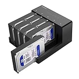 ORICO 5 Bay USB 3.0 zu SATA Offline Klon Festplatten Dockingstation für 3,5' SATA I II III HDD mit 12V 6.5A Netzteil, Unterstützt 5x12TB Max, Plug und Play