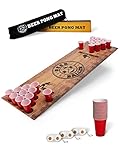 BeerBaller® Beer Pong Matte - Bierpong Set inkl. Bierpong Matte , 50 Beer Pong Becher & 4 Beerpong Bälle | Festival Zubehör | Mache jeden Tisch zum Beer Pong Tisch!