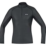 GORE WEAR Herren M WINDSTOPPER BaseLayer Thermo Stehkragenshirt, black, L