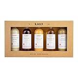 LAUX Likör Geschenkset, Premium Likör Set Mini mit 5 edlen Sorten à 40ml