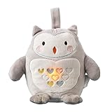 Tommee Tippee Grofriend Wiederaufladbare Schlafhilfe für Babys, musikalisches Plüschtier, beruhigende Geräusche und weißes Rauschen, CrySensor-Technologie und Nachtlicht, Ollie the Owl