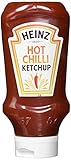 Heinz Hot Chili Ketchup – Ketchup mit Chilli-Geschmack in Kopfsteherflasche – 10 x 500 ml