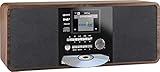 Imperial DABMAN i200 CD Internetradio/DAB+ Radio Digitalradio mit CD Player (Stereo Sound, Internetradio/DAB+ / DAB/UKW, WLAN, LAN, Bluetooth, Aux-In, Line-Out, Spotify) braun/holzoptik