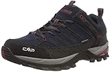 CMP Herren Rigel Low Shoes WP Trekking-& Wanderhalbschuhe, Asphalt-Syrah, 43 EU