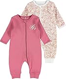 NAME IT Baby Schlafanzug Regular fit NBFNIGHTSUIT Doppelpack für Mädchen, Bundweite Slim