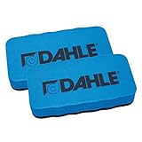 Dahle 95097-02505 Whiteboard Schwamm (Magnetischer Wischer für Trockenreinigung auf vielen Oberflächen) blau - 2er Pack (Schwamm Doppelpack)