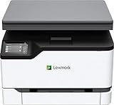 Lexmark MC3224DWE 3-in-1 Farblaser-Multifunktionsgerät (Drucker, Kopierer, Scanner, WLAN, LAN, bis zu 22 S./Min., autom. beidseitiger Druck, 7,2 cm-Touchscreen) schwarz/grau