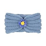 CCBUY Blume Haarband Wolle Stirnband for warme und Kinder Farbe Stirnband Top Winter Herbst Haarband solide 21 Kleinkinder Haargummis for feines Haar klar