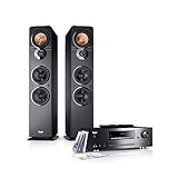 Teufel Ultima 40 Kombo Schwarz Stereo Lautsprecher Musik Sound Hochtöner Mitteltöner Bass Speaker High End HiFi Tieftöner Schalldruck Soundanlage