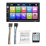 CIYODO 7 Bildschirm Stereo Player Radio Touchscreen Digital Din Schwarz Touch Zoll Steuerung Mp Car Remote Wireless Media Double