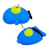 mengger Tennistrainer, 2Pcs Tennistrainer Gummiband Tennisball Trainer Tennis Baseboard mit Schnur Tennis Trainer Training Tool Training Übungsbälle für Solotraining Erwachsener Anfänger Erwachsene