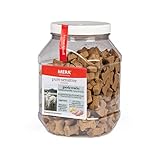 MERA Goody Snacks für Hunde mit Truthahn & Kartoffel (1 x 600g), Hundeleckerli getreidefrei, schonend gebackene Hundekekse