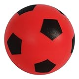 HTI Toys & Games Fun Sport Fußball Größe 5 Rot | Indoor/Outdoor Weicher Schaumstoff-Fußball Großer Spaß für Erwachsene und Kinder Jungen & Mädchen