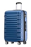 BEIBYE 2088 Zwillingsrollen Reisekoffer Koffer Trolleys Hartschale M-L-XL-Set in 13 Farben (Blau, L)