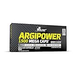 OLIMP- ArgiPower 1500 Mega Caps (120 Kapseln). Hochkonzentriertes L-Arginin Hydrochlorid Nahrungsergänzungsmittel