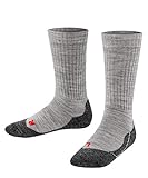 FALKE Unisex Kinder Active Warm Wandersocken Wolle Schwarz Grau viele weitere Farben verstärkte Kindersocken ohne Muster atmungsaktiv dick gegen Schweiß für aktive Kinder 1 Paar