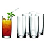 WMF Easy Longdrinkgläser Set 6-teilig, Cocktailglas 350ml, Kristallglas, spülmaschinengeeignet, bruchsicher