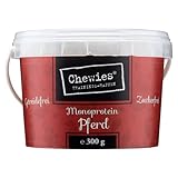 Chewies Trainingshappen Pferd - Monoprotein Snack für Hunde - 300 g - getreidefrei & zuckerfrei - Softe Leckerlies fürs Hundetraining - hypoallergen