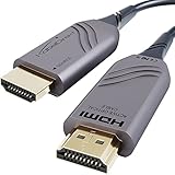 KabelDirekt – Optisches 8K/4K HDMI-2.1-Kabel, Glasfaser-HDMI-Kabel – 5 m lang – von HDMI zertifiziert für höchste Qualität (8K@60Hz, Ultra High Speed/48G, flexibler Lichtwellenleiter, schwarz)