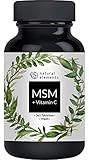 MSM 2000mg mit natürlichem Vitamin C - 365 Tabletten - Laborgeprüft, hochdosiert, vegan