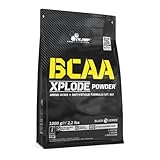 OLIMP- BCAA Xplode Powder. Nahrungsergänzungsmittel in Pulverform, mit einer Komposition aus verzweigtkettigen Aminosäuren, L-Glutamin und Vitamin B6. Geschmack: Fruit Punch (1000 g)