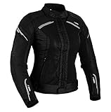 BOS Damen Motorrad Jacke Motorradjacke Textil Schwarz (2XL)