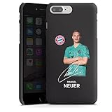 DeinDesign Premium Case kompatibel mit Apple iPhone 7 Plus Smartphone Handyhülle Schutzhülle matt Manuel Neuer Offizielles Lizenzprodukt FC Bayern München