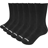 YUEDGE 6 Paar Socken für Männer Atmungsaktiv Trekking Wandersocken Herren SportSocken (XL), 5*schwarz