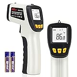 Infrarot Thermometer, Berührungsloses Temperaturmessgerät (Nicht für Menschen), Thermometer Küche, Digitales Laser Thermometer( -50～420℃) Grau