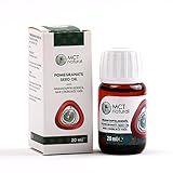 MCT natural | Granatapfelkernöl 20ml | 100% naturrein | Ätherische Öle | Massageöl | Pflegeöl | Difusor | Aromatherapie | Lindert Juckreiz