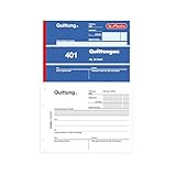 Herlitz Quittungsblock 401, A6 quer, 50 Blatt (10er Vorteilspack)