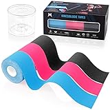 MEDTRIX Kinesiotapes 3er Set | Elastische Kinesiologie Tapes für Sport & Physio | Sporttapes Kinesiotape hautfreundlich für Knie, Schulter & Rücken | 3 Rollen (5m x 5cm) inkl. Aufbewahrungsbox