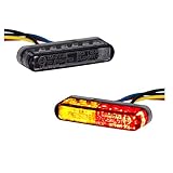 LED 3in1 Mini Rücklicht Bremslicht Blinker Shorty schwarz getönt 12V egeprüft