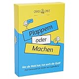 CARDS & CAKE® Kartenspiel Plappern oder Machen I Lustige Spiele für Kinder I Wahrheit oder Pflicht I Für Mädchen und Jungen I Teenager Geschenke