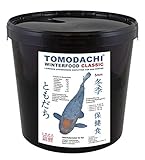 Tomodachi Koifutter, Winterfutter für Koi, langsam sinkende Koipellets, Energiefutter für Koi im Winter, arktische Rohstoffe, hochverdaulich bei Kälte, Koi Sinkfutter Winterfood Classic 5mm 3kg Eimer