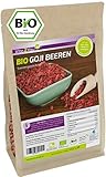 Bio Goji Beeren 1kg Zippbeutel - ungeschwefelt - Ökologischer Anbau - Wolfsbeeren - 1000g - Premium Qualität