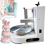 Automatische Kuchencreme-Verteilmaschine, elektrische Kuchencreme-Dekorationsmaschine, Geburtstagskuchen-Cremeverteiler, Drehzahl einstellbar, Kuchenbeschichtungs-Glättungsmaschine 4-12-Zoll-Kuchen