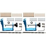 DOITOOL PC-Kunststoff-Bit Geneigter Fahrer Jig-Antrieb Holzarbeiter Taschenbohren Aluminium-Stanzpositionierer Zimmerei-Dübel Schräger Locator-Führungswinkel-Werkzeug Puncher-Adapter