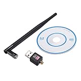 Ziyan WiFi WLAN Stick Adapter USB 150Mbit 2dBi Wireless DrahtlosDongle Antenne für Windows Vista/XP/2000/7/8/10, Linux, MAC OS