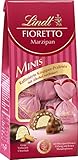 Lindt Fioretto Minis Marzipan | 115g in Beutel | Kleine Pralinen mit Marzipan-Füllung und Mandelsplittern umhüllt von feiner Lindt Alpenmilch-Schokolade