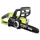 RYOBI 18 V ONE+ Brushless Akku-Kettensäge OCS1830 (Schwertlänge 30 cm, Kettengeschwindigkeit 10 m/s, werkzeuglose Kettenspannung, inkl. 1 x Schutzhülle, 1 x Kettenöl, ohne Akku & Ladegerät im Karton)