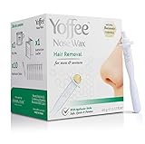 Original Yoffee Nose Wax Kit - Nose Hair Removal Set - Männer und Frauen - Nasenhaarentferner - Bio Bienenwachs - Nasenwachs Set mit 10 recyclebaren Applikatoren - Parabenfrei - 60g - Made in Spain